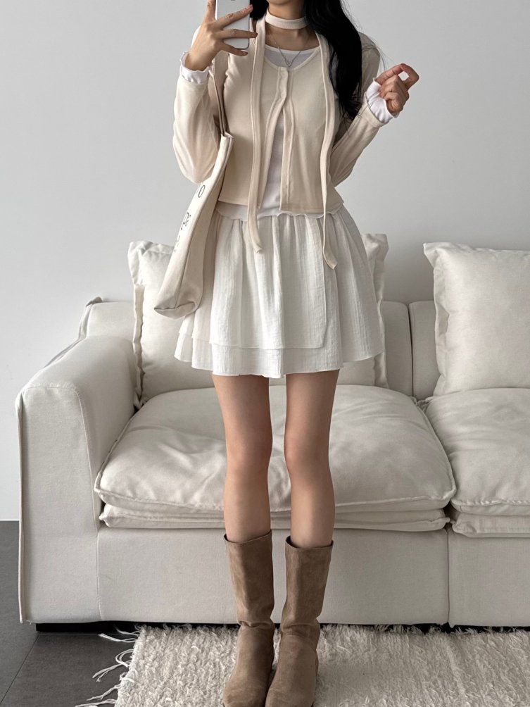 【Lumnia】🇰🇷韓製 韓系層次穿搭 T 恤項圈套組