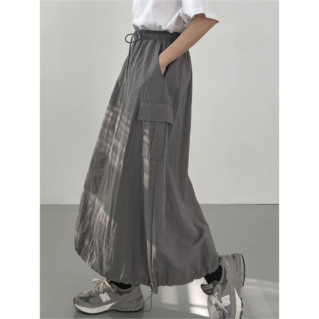 【Lumnia】🇰🇷韓製 寬鬆工裝裙